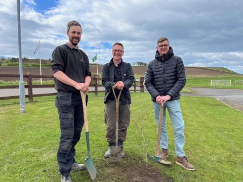 akin project tree planting at Elie Holiday Park