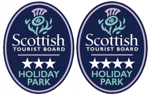 VisitScotland logo 3 and 4 star holiday park