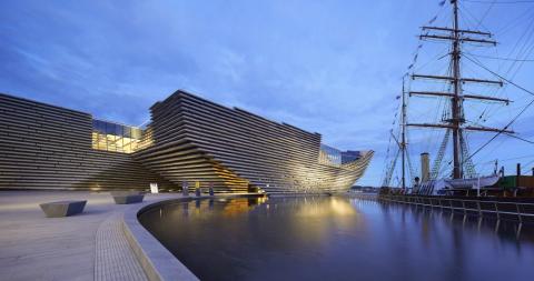 Evening time at the V&A Museum in Dundee