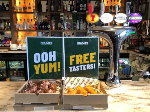 Free Papa Johns tasters at St Andrews Holiday Park