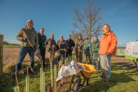 Tree planting initiative at St Andrews Holiday Park