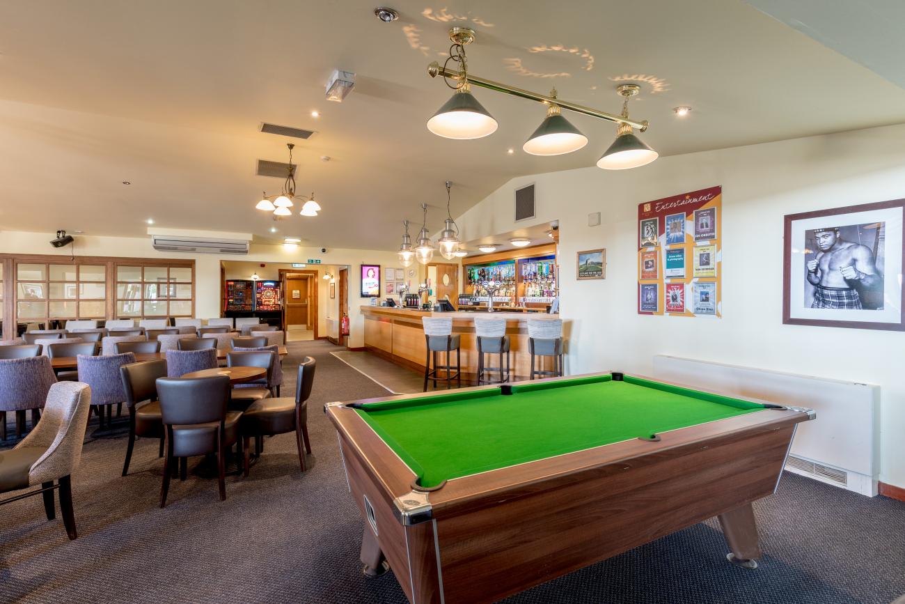 Interior of Ruddons Bar at Elie Holiday Park