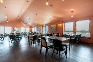 Interior of the Kincraig View Restaurant at Elie Holiday Park