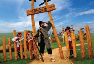 Pirate fun at the Robinson Crusoe Adventure Park