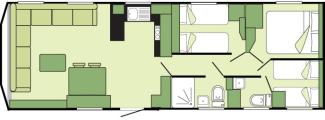 Signature holiday home (typical 3 bedroom floor plan)