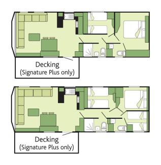 Signature Plus holiday home (typical floor plan)