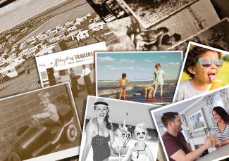 Montage of holiday photos