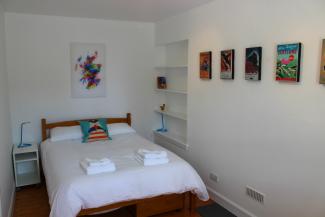 Master bedroom at 101 Robinson Crusoe's Retreat Cottage