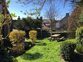 Small rear garden at 103 Robinson Crusoe's Retreat Cottage