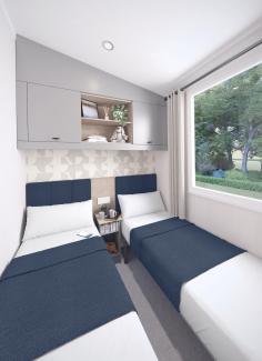 The Ardennes - one of the twin bedrooms