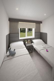 Lodge Deluxe - spacious twin bedroom