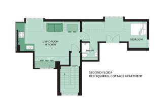 Red Squirrel Apartment - floor plan