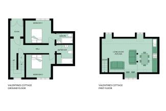 Valentines Cottage - floor plan